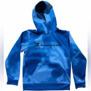 Champion Kids Tie-Dye Blue Hoodie - Youth 14/16